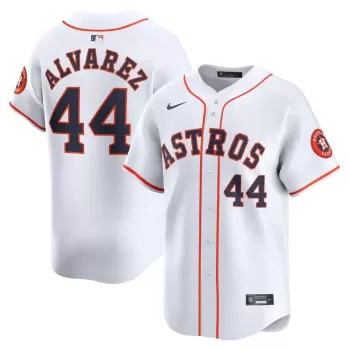 Men's Houston Astros Yordan Alvarez Nike White Home Limited Player Jersey Men's Houston Astros Yordan Alvarez Nike White Home Limited Player Jersey