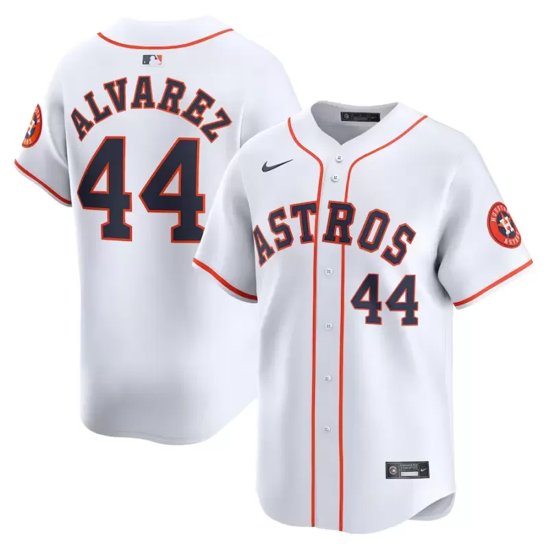 Men's Houston Astros Yordan Alvarez Nike White Home Limited Player Jersey Men's Houston Astros Yordan Alvarez Nike White Home Limited Player Jersey