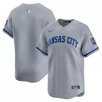 Men's Kansas City Royals Nike Gray Away Limited Jersey Men's Kansas City Royals Nike Gray Away Limited Jersey