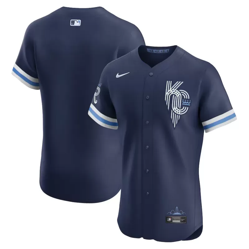 Men's Kansas City Royals Nike Navy City Connect Elite Jersey Men's Kansas City Royals Nike Navy City Connect Elite Jersey