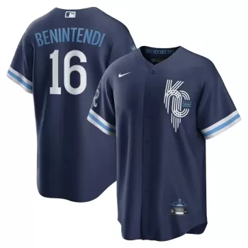 Men's Kansas City Royals Andrew Benintendi Nike Navy City Connect Replica Player Jersey Men's Kansas City Royals Andrew Benintendi Nike Navy City Connect Replica Player Jersey