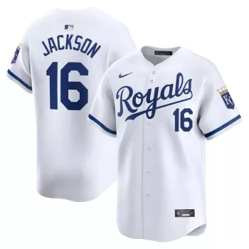 Men's Kansas City Royals Bo Jackson Nike White Home Limited Player Jersey Men's Kansas City Royals Bo Jackson Nike White Home Limited Player Jersey