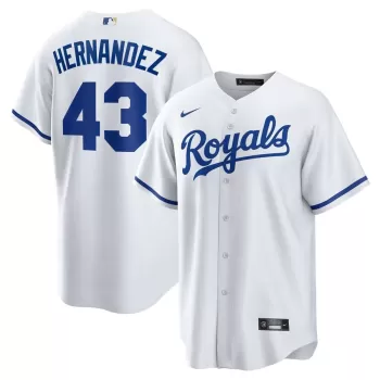 Men's Kansas City Royals Carlos Hernández Nike White Home Replica Player Jersey Men's Kansas City Royals Carlos Hernández Nike White Home Replica Player Jersey