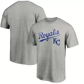 Men's Kansas City Royals Heather Gray Cooperstown Collection Wahconah T-Shirt Men's Kansas City Royals Heather Gray Cooperstown Collection Wahconah T-Shirt