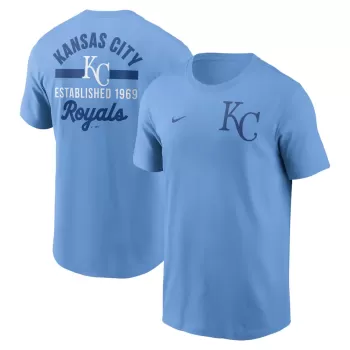 Men's Kansas City Royals Nike Light Blue 2-Hit T-Shirt Men's Kansas City Royals Nike Light Blue 2-Hit T-Shirt