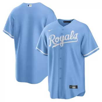Men's Kansas City Royals Nike Light Blue Alternate Replica Team Logo Jersey Men's Kansas City Royals Nike Light Blue Alternate Replica Team Logo Jersey