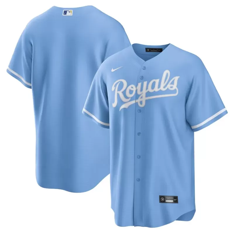 Men's Kansas City Royals Nike Light Blue Alternate Replica Team Logo Jersey Men's Kansas City Royals Nike Light Blue Alternate Replica Team Logo Jersey