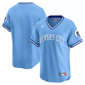 Men's Kansas City Royals Nike Light Blue Cooperstown Collection Limited Jersey Men's Kansas City Royals Nike Light Blue Cooperstown Collection Limited Jersey
