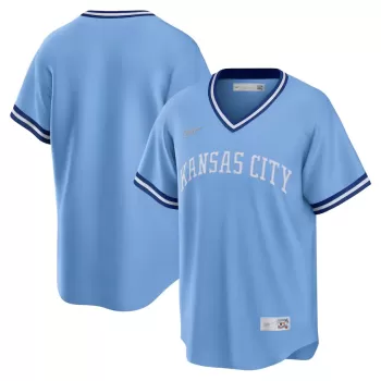 Men's Kansas City Royals Nike Light Blue Road Cooperstown Collection Team Jersey Men's Kansas City Royals Nike Light Blue Road Cooperstown Collection Team Jersey