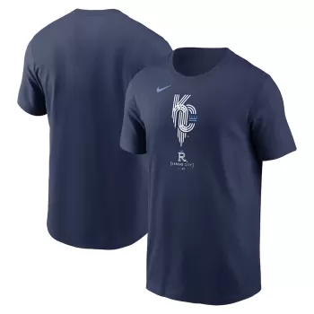 Men's Kansas City Royals Nike Navy City Connect Large Logo T-Shirt Men's Kansas City Royals Nike Navy City Connect Large Logo T-Shirt