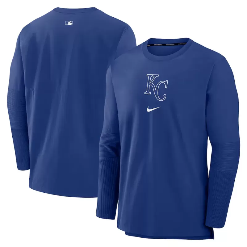 Men's Kansas City Royals Nike Royal Authentic Collection Player Performance Pullover Sweatshirt Men's Kansas City Royals Nike Royal Authentic Collection Player Performance Pullover Sweatshirt