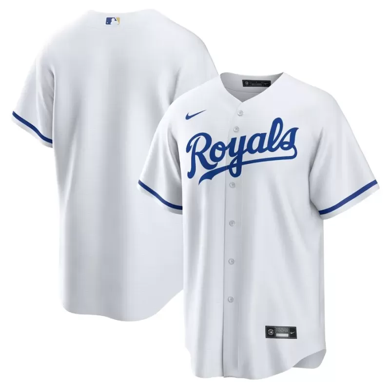 Men's Kansas City Royals Nike White Home Blank Replica Jersey Men's Kansas City Royals Nike White Home Blank Replica Jersey