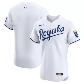 Men's Kansas City Royals Nike White Home Elite Jersey Men's Kansas City Royals Nike White Home Elite Jersey