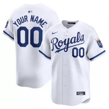 Men's Kansas City Royals Nike White Home Limited Custom Jersey Men's Kansas City Royals Nike White Home Limited Custom Jersey