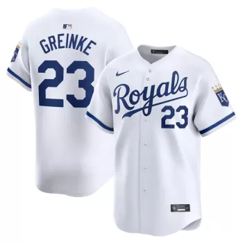 Men's Kansas City Royals Zack Greinke Nike White Home Limited Player Jersey Men's Kansas City Royals Zack Greinke Nike White Home Limited Player Jersey