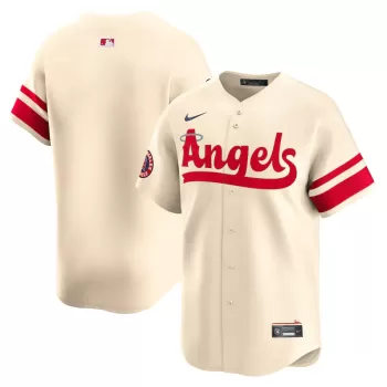 Men's Los Angeles Angels Nike Cream City Connect Limited Jersey Men's Los Angeles Angels Nike Cream City Connect Limited Jersey