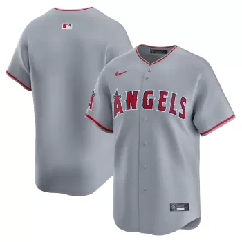 Men's Los Angeles Angels Nike Gray Away Limited Jersey Men's Los Angeles Angels Nike Gray Away Limited Jersey