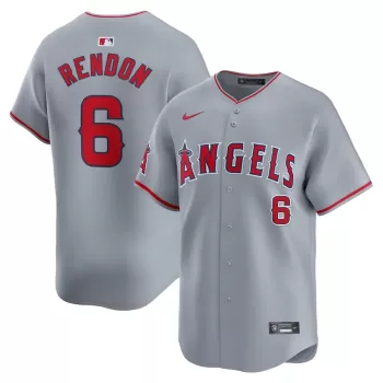 Men's Los Angeles Angels Anthony Rendon Nike Gray Away Limited Player Jersey Men's Los Angeles Angels Anthony Rendon Nike Gray Away Limited Player Jersey
