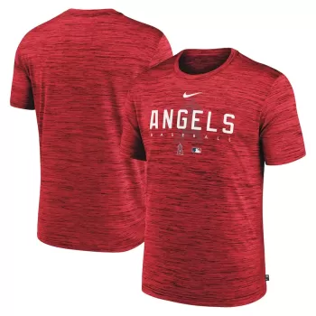 Men's Los Angeles Angels Nike Red Authentic Collection Velocity Performance Practice T-Shirt Men's Los Angeles Angels Nike Red Authentic Collection Velocity Performance Practice T-Shirt