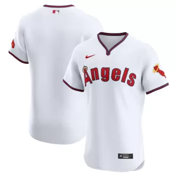 Men's Los Angeles Angels Nike White Alternate Vapor Premier Elite Patch Jersey Men's Los Angeles Angels Nike White Alternate Vapor Premier Elite Patch Jersey