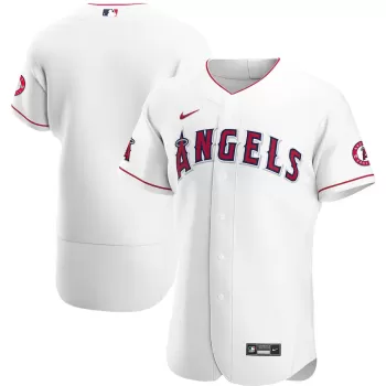Men's Los Angeles Angels Nike White Home Authentic Team Jersey Men's Los Angeles Angels Nike White Home Authentic Team Jersey