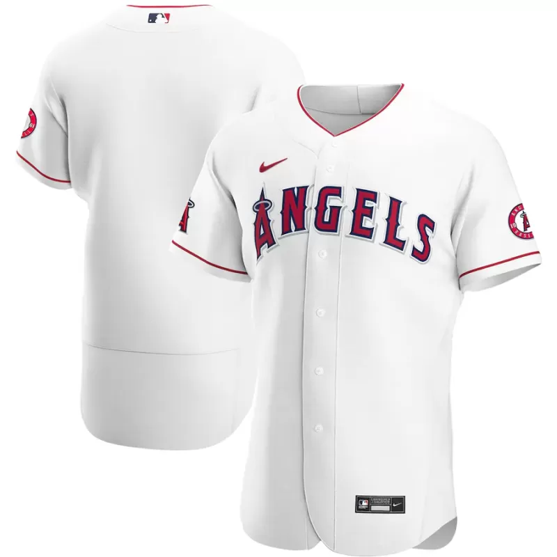 Men's Los Angeles Angels Nike White Home Authentic Team Jersey Men's Los Angeles Angels Nike White Home Authentic Team Jersey