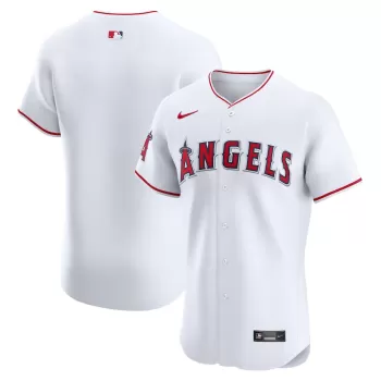 Men's Los Angeles Angels Nike White Home Elite Jersey Men's Los Angeles Angels Nike White Home Elite Jersey