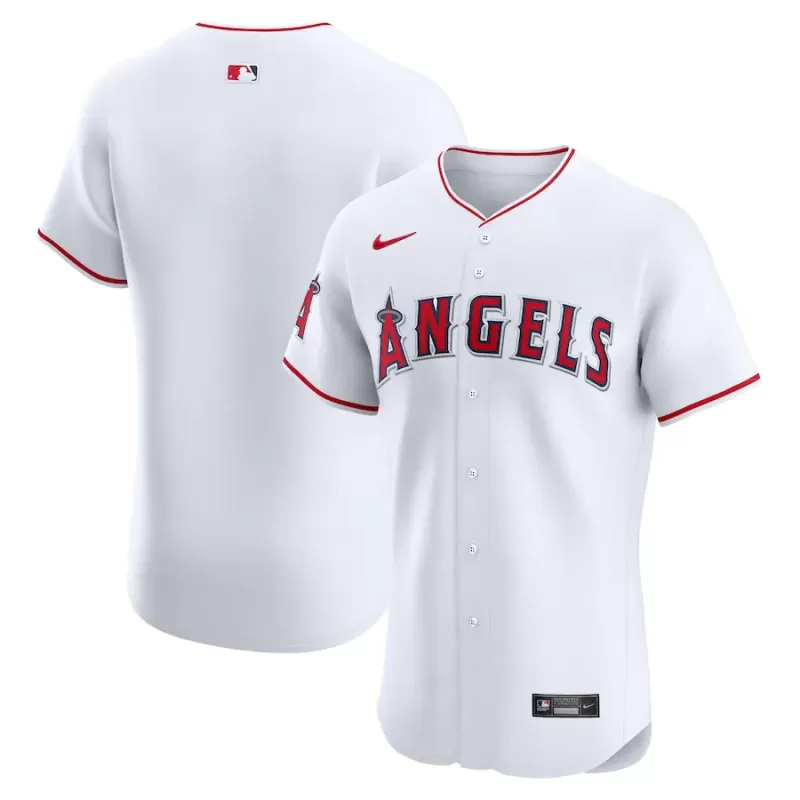 Men's Los Angeles Angels Nike White Home Elite Jersey Men's Los Angeles Angels Nike White Home Elite Jersey