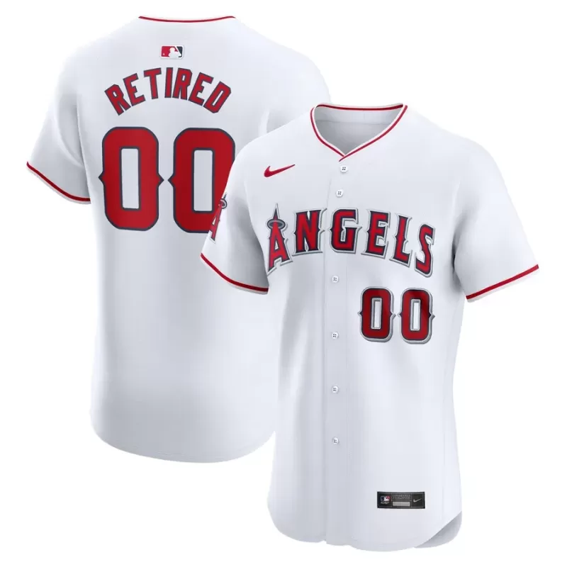 Men's Los Angeles Angels Nike White Home Elite Pick-A-Player Retired Roster Jersey Men's Los Angeles Angels Nike White Home Elite Pick-A-Player Retired Roster Jersey