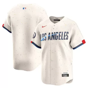 Men's Los Angeles Dodgers Nike Cream 2024 City Connect Limited Jersey Men's Los Angeles Dodgers Nike Cream 2024 City Connect Limited Jersey