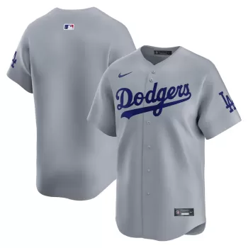 Men's Los Angeles Dodgers Nike Gray Road Limited Jersey Men's Los Angeles Dodgers Nike Gray Road Limited Jersey