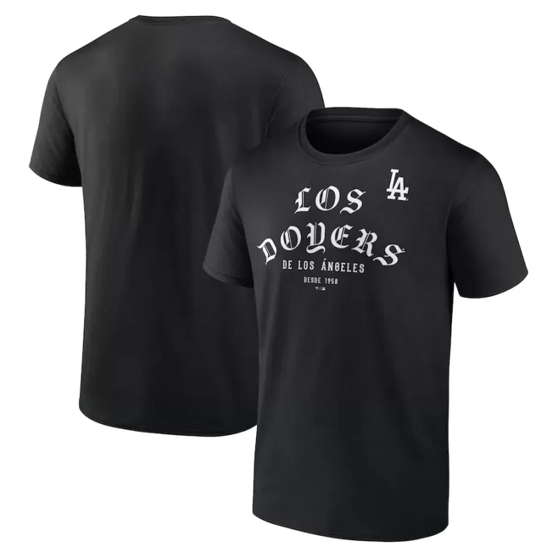 Men's Los Angeles Dodgers Black City of Angels T-Shirt Men's Los Angeles Dodgers Black City of Angels T-Shirt