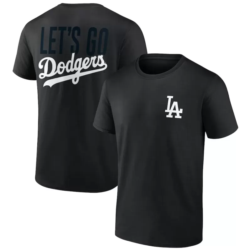 Men's Los Angeles Dodgers Black In It To Win It T-Shirt Men's Los Angeles Dodgers Black In It To Win It T-Shirt