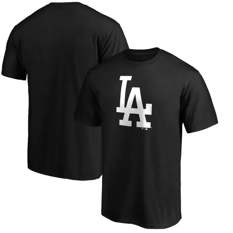 Men's Los Angeles Dodgers Black Primary Logo II T-Shirt Men's Los Angeles Dodgers Black Primary Logo II T-Shirt