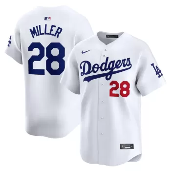 Men's Los Angeles Dodgers Bobby Miller Nike White Home Limited Player Jersey