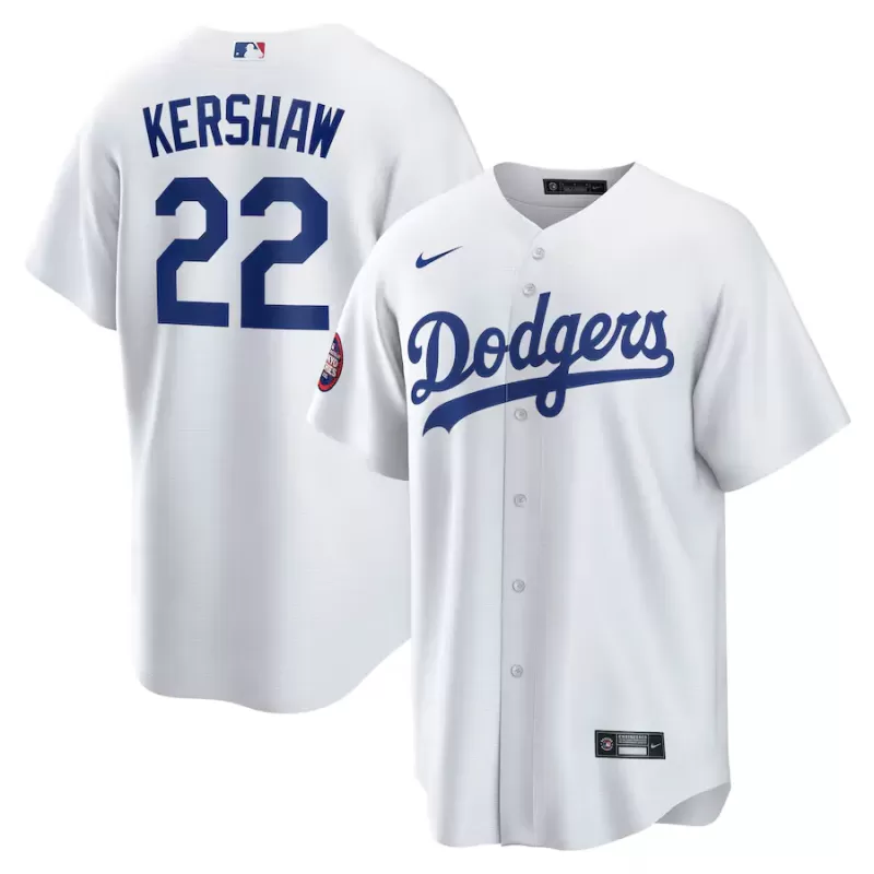 Men's Los Angeles Dodgers Clayton Kershaw Nike White 2025 MLB World Tour: Tokyo Series Home Replica Player Jersey Men's Los Angeles Dodgers Clayton Kershaw Nike White 2025 MLB World Tour: Tokyo Series Home Replica Player Jersey