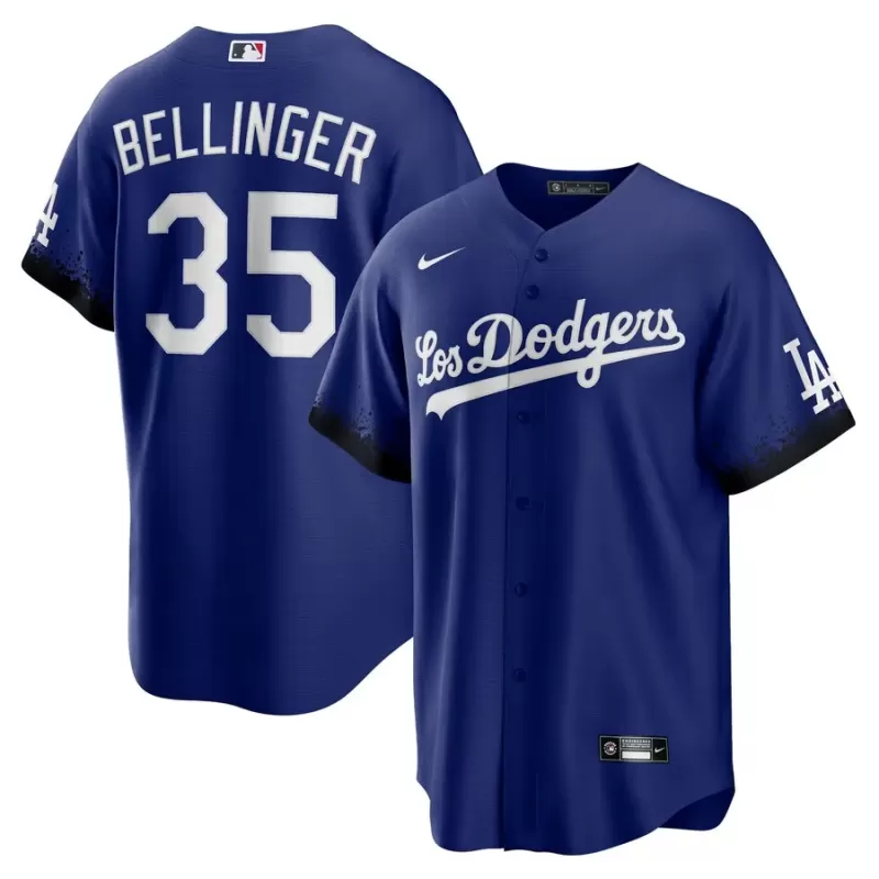 Men's Los Angeles Dodgers Cody Bellinger Nike Royal City Connect Replica Player Jersey Men's Los Angeles Dodgers Cody Bellinger Nike Royal City Connect Replica Player Jersey