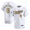 Men's Los Angeles Dodgers Enrique Hernández Nike White 2025 Gold Collection Limited Jersey Men's Los Angeles Dodgers Enrique Hernández Nike White 2025 Gold Collection Limited Jersey