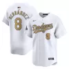 Men's Los Angeles Dodgers Enrique Hernández Nike White 2025 Gold Collection Limited Jersey Men's Los Angeles Dodgers Enrique Hernández Nike White 2025 Gold Collection Limited Jersey