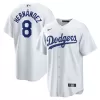 Men's Los Angeles Dodgers Enrique Hernandez Nike White Home Replica Jersey Men's Los Angeles Dodgers Enrique Hernandez Nike White Home Replica Jersey