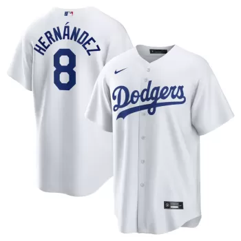 Men's Los Angeles Dodgers Enrique Hernandez Nike White Home Replica Jersey Men's Los Angeles Dodgers Enrique Hernandez Nike White Home Replica Jersey