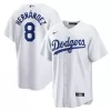 Men's Los Angeles Dodgers Enrique Hernandez Nike White Home Replica Player Jersey Men's Los Angeles Dodgers Enrique Hernandez Nike White Home Replica Player Jersey
