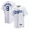 Men's Los Angeles Dodgers Enrique Hernandez Nike White Home Replica Player Jersey Men's Los Angeles Dodgers Enrique Hernandez Nike White Home Replica Player Jersey