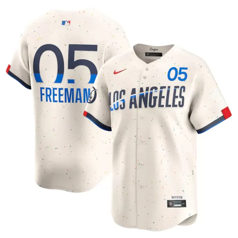 Men's Los Angeles Dodgers Freddie Freeman Nike Cream 2024 City Connect Limited Player Jersey Men's Los Angeles Dodgers Freddie Freeman Nike Cream 2024 City Connect Limited Player Jersey