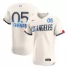 Men's Los Angeles Dodgers Freddie Freeman Nike Cream City Connect Elite Player Jersey