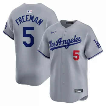 Men's Los Angeles Dodgers Freddie Freeman Nike Gray Away Limited Player Jersey Men's Los Angeles Dodgers Freddie Freeman Nike Gray Away Limited Player Jersey