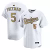 Men's Los Angeles Dodgers Freddie Freeman Nike White 2025 Gold Collection Limited Jersey Men's Los Angeles Dodgers Freddie Freeman Nike White 2025 Gold Collection Limited Jersey