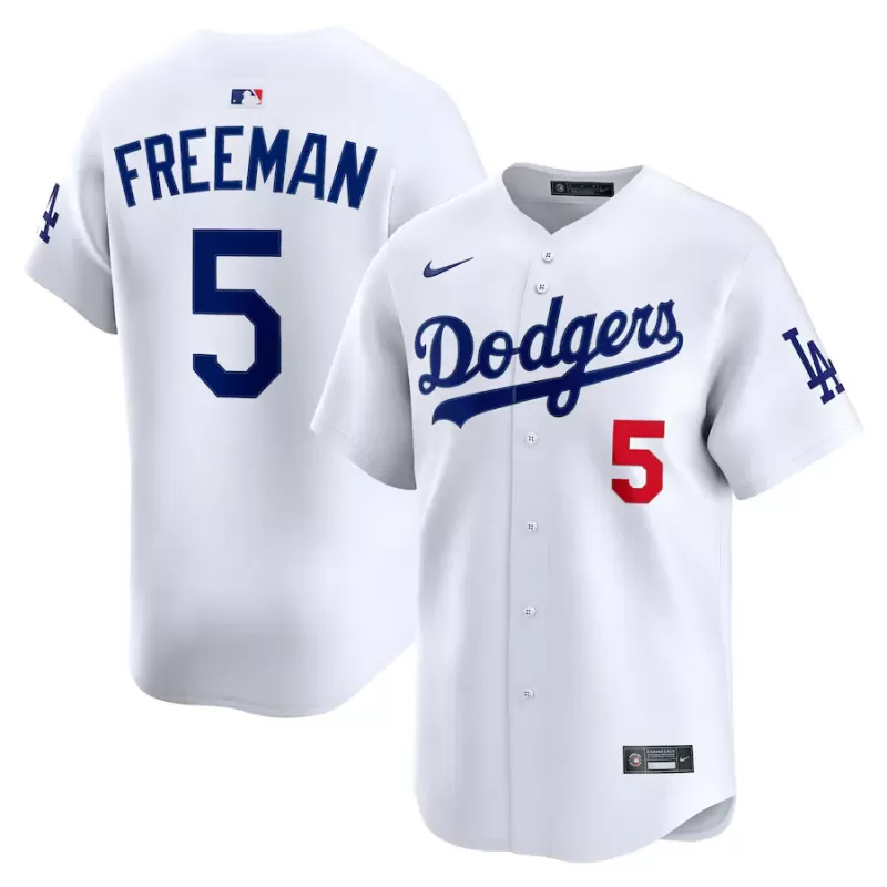Men's Los Angeles Dodgers Freddie Freeman Nike White Alternate Limited Player Jersey Men's Los Angeles Dodgers Freddie Freeman Nike White Alternate Limited Player Jersey