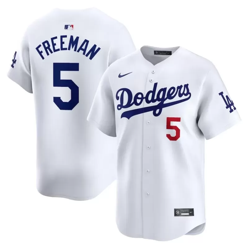 Men's Los Angeles Dodgers Freddie Freeman Nike White Home Limited Player Jersey Men's Los Angeles Dodgers Freddie Freeman Nike White Home Limited Player Jersey