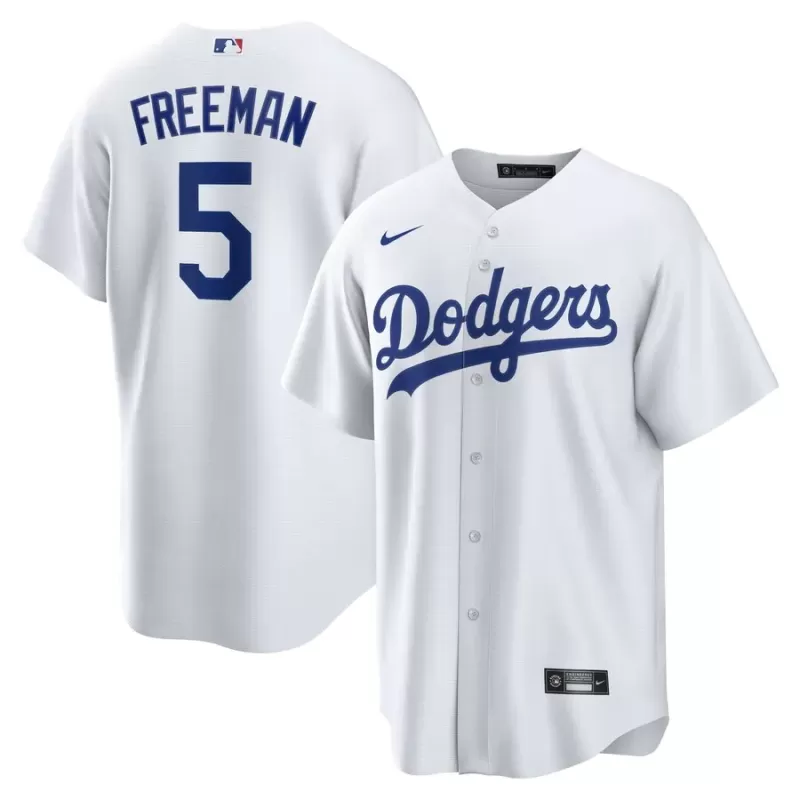 Men's Los Angeles Dodgers Freddie Freeman Nike White Replica Player Jersey Men's Los Angeles Dodgers Freddie Freeman Nike White Replica Player Jersey